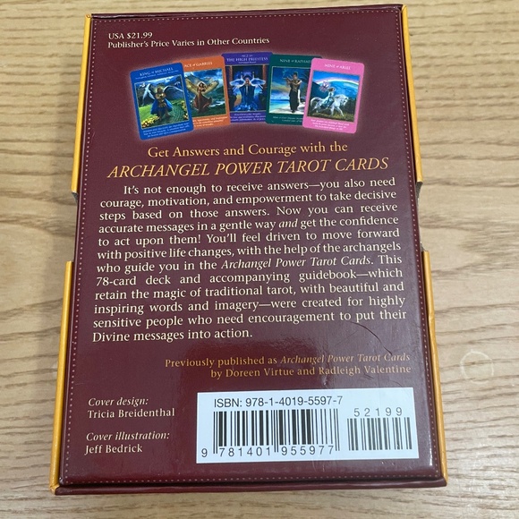 Archangel Power Tarot Cards Doreen Virtue & Radleigh Valentine Guide & 78 Cards - Picture 2 of 5